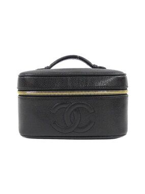 Chanel Vintage Bag Handbag Black